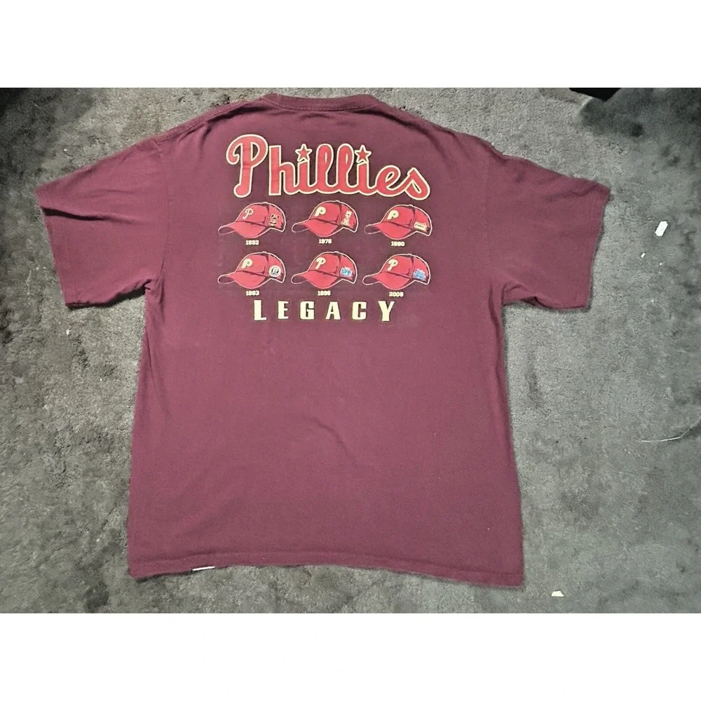 Philadelphia Phillies Tee Double Sided PhillieLEGACY Graphic Vibrant Majestic XL